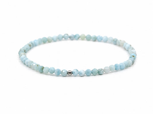 Stříbrný náramek - Larimar